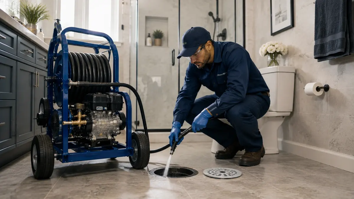 Bathroom Drain Hydro Jetting in Cupertino