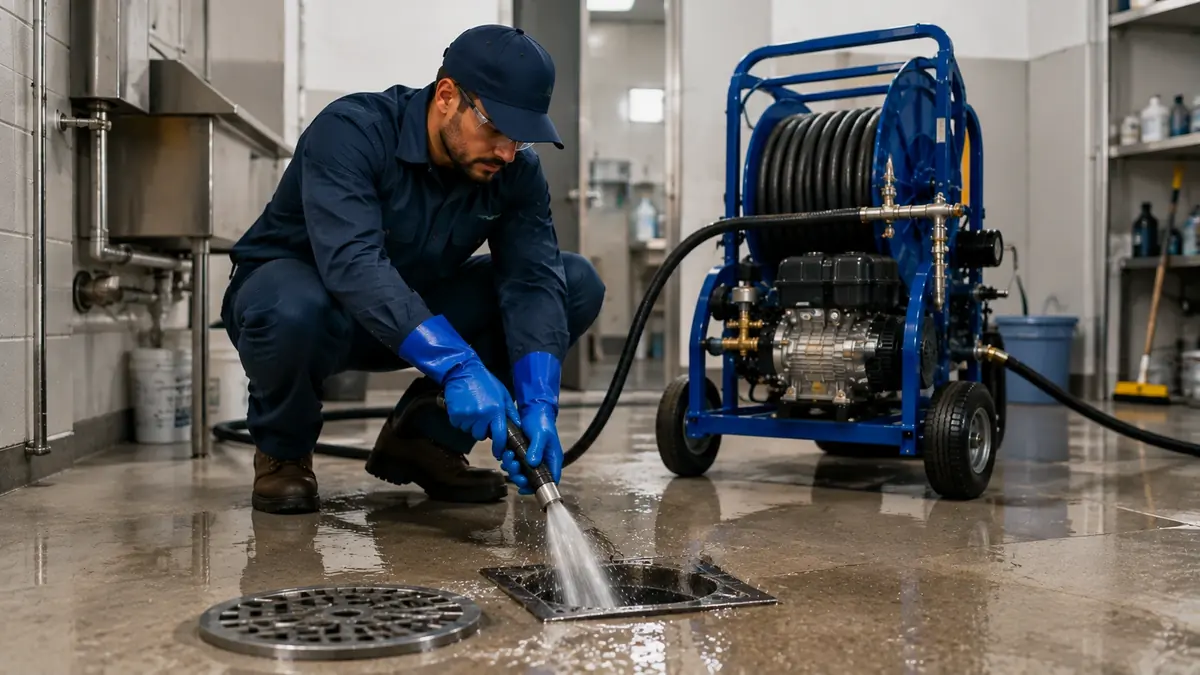 Floor Drain Hydro Jet Cleaning in Cupertino