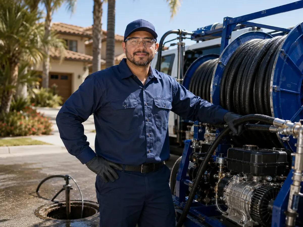 Hydro jet sewer cleaning in Cupertino