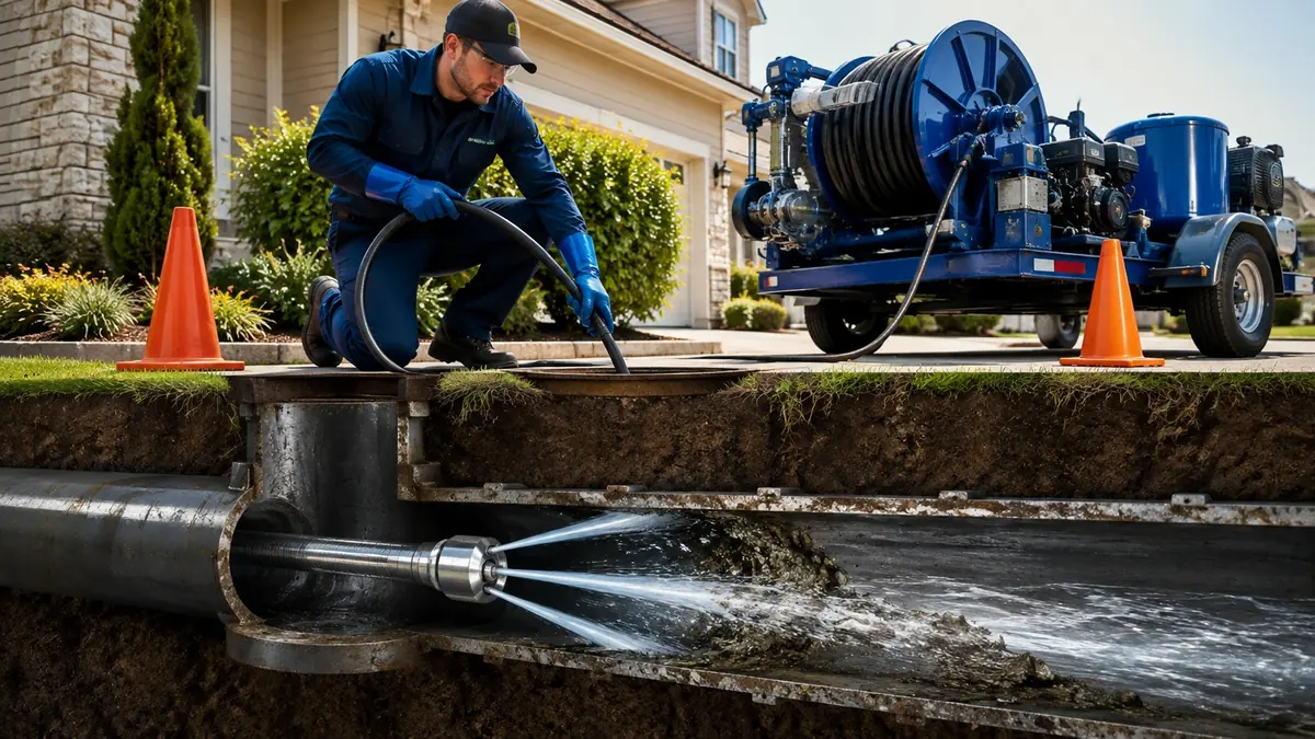 Main Sewer Line Hydro Jet Cleaning in Cupertino
