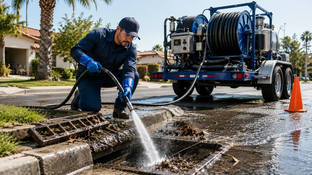 Storm Drain Hydro Jet Cleaning in Cupertino