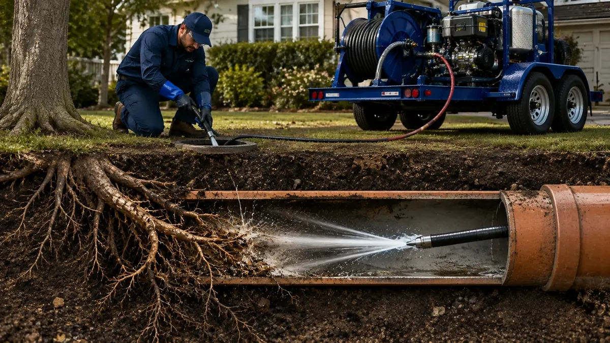 Tree Root Removal with Hydro Jetting in Cupertino